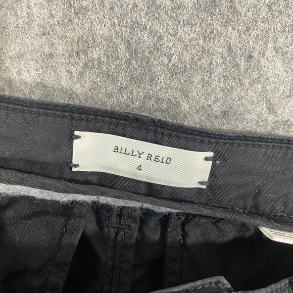 Billy Reid Trouser Pants Womens 4 Black High Rise Straight Leg - Picture 8 of 10